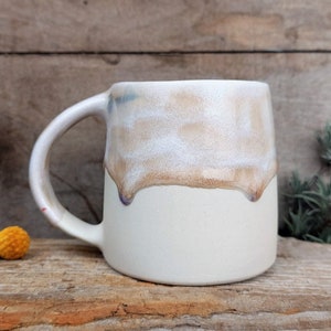 Pink ceramic mug, Unique mug, Modern ceramic mug, Stoneware mug, Glaze drip mug, Handmade pottery mug, Modern kitchen mug, Christmas gift