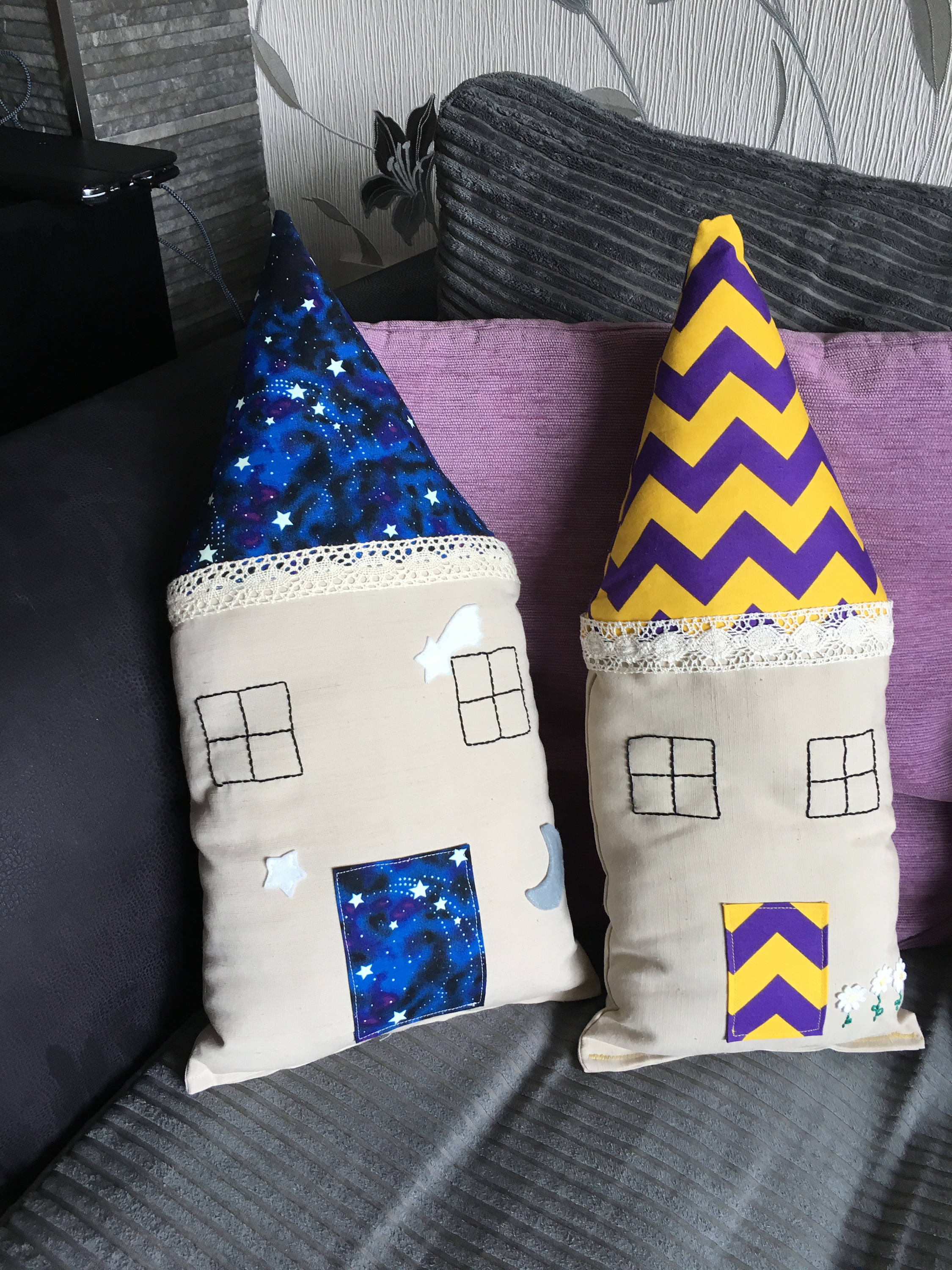 Glow in the dark house pillow glowing decorative pillow Etsy