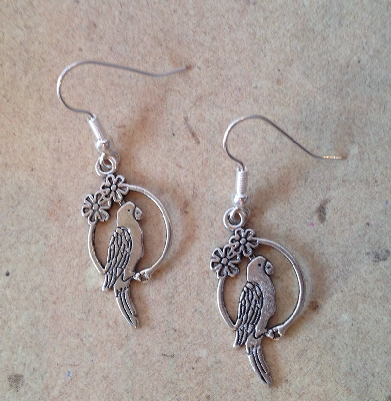 Parrot, Macaw, Parakeet Earrings image 2