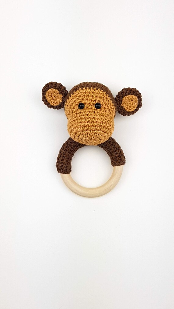 monkey teething ring