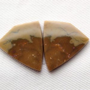 Pair of Indonesian Garut Jasper Cabochons