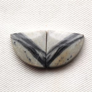 Pair of Striped Jasper Cabochons