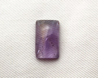 Cabochon d'Améthyste pierre naturelle violet rectangle
