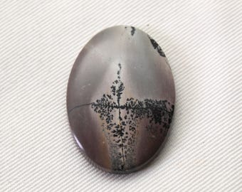 Dendritic Jasper Cabochon Gemstone Oval