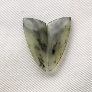 Vesuvianite Cabochon Pair Gemstone green