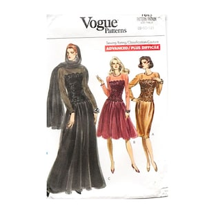 Vintage Vogue 7643 Misses&#39; Petite Dress & Stole (8-10-12) (Uncut)