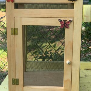 Monarch Butterfly Standard Wood-frame Enclosure & Screenroom Habitat with Illustrated 56-page Book | Pollinator Incubator | Flight Cage image 3