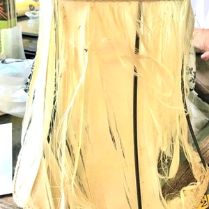 Lamp Shade - Before and After Results - Bespoke Order - Silk