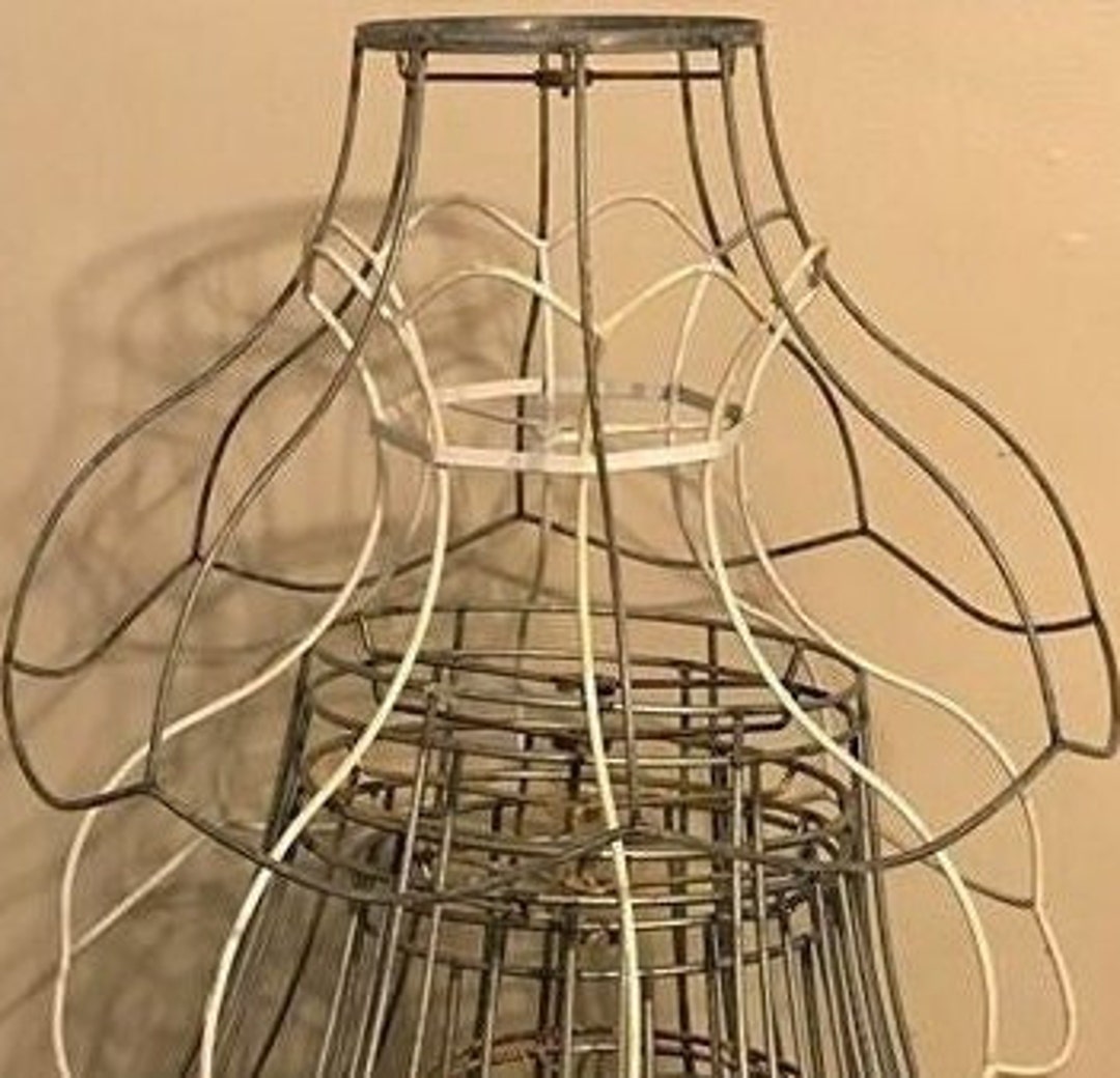 Vintage Lamp Shade Frames for Custom Recovering Contact Present Appeal ...