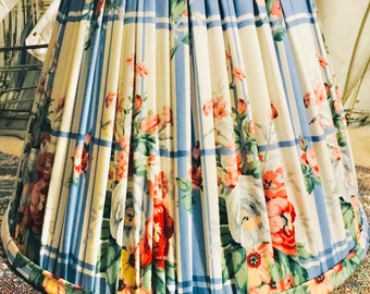 Lamp Shade - Hand Sewn - Hand Pleated - Cotton Covered - Soft Lined - More Fabric Options Available