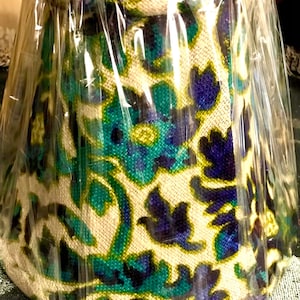Lamp Shade - Hand Sewn - Rare Vintage Upholstery Cotton Fabric and Some Linen Fabric Cover - Soft Lined - Fabric Options Available