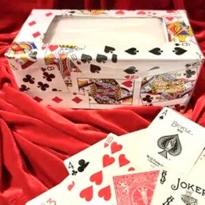 Tissue Box Gift - Playing Cards Covered - Man Cave - Game Room - Event Favors