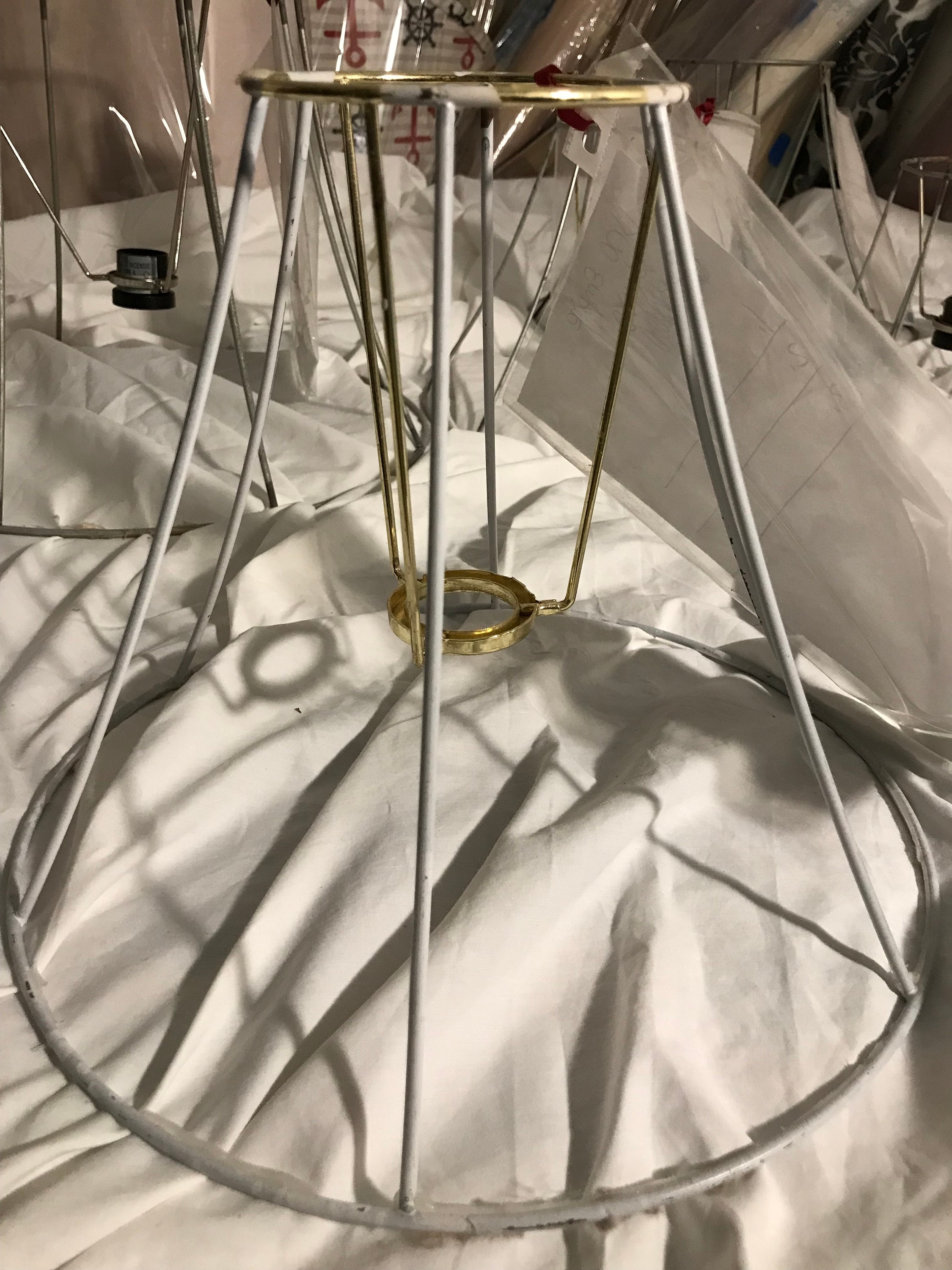 Lamp Shade Frames Uno Fitters Preowned Used for Custom Lamp Shade