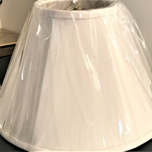 Abat-jour, festonné, doublure douce, cousu main, coton