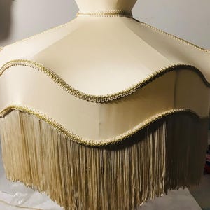 Lampenschirm - Handgenähter Seidenstoff Benutzerdefinierte Aufarbeitung - Vintage