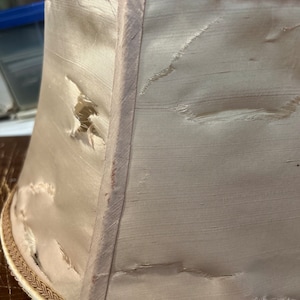 Lamp Shade Refurbishment: Custom Upholstered Lamp Shades