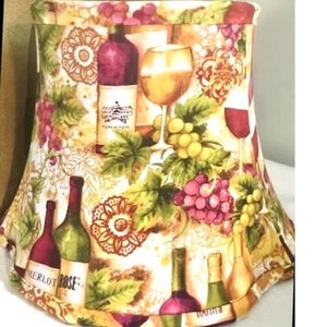Lamp Shade - Hand Sewn - Soft Lined - Cotton Fabric Covered - Sturdy Metal Frame - Ask About Custom Orders