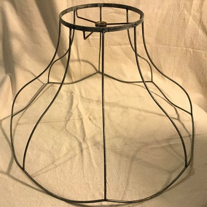 Vintage Lamp Shade Frames for Custom Recovering Contact Present