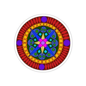 Multicolored Rose Window