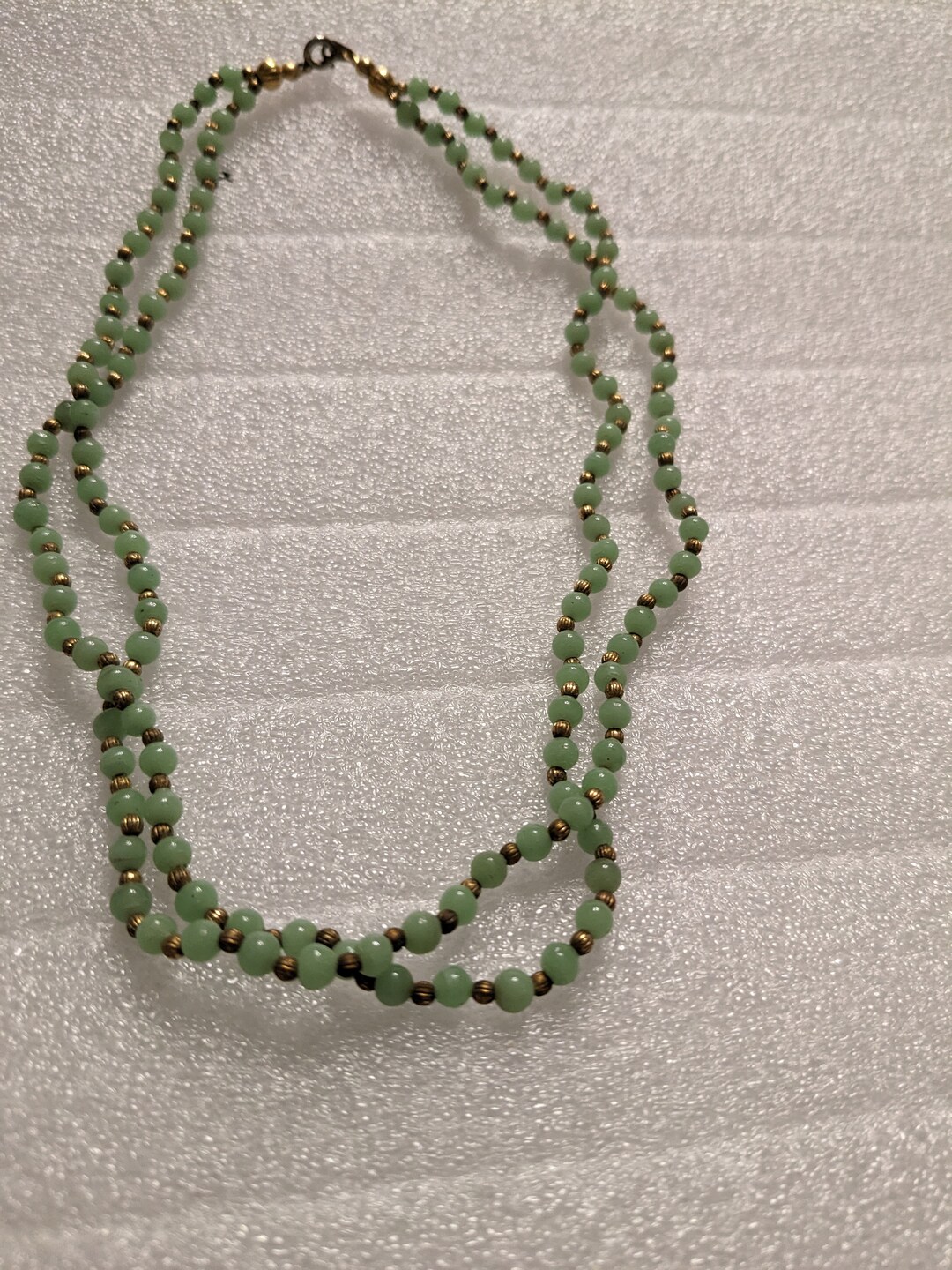 Double Stranded Choker in Mint Green