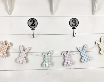 Pastel Wood Bunny Banner