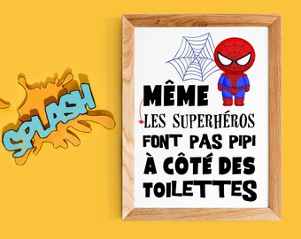 Affiche Toilette Etsy