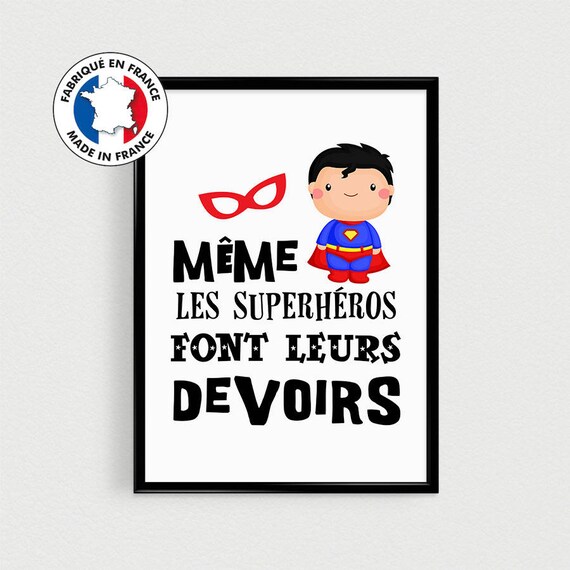 Promo Set Of 4 Posters 21x30cm Quotes Super Hero Baby Pele Etsy