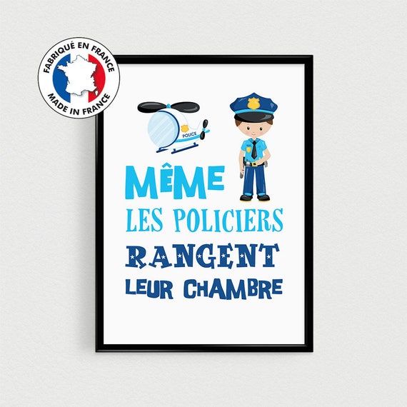 Promo Set Of 4 Posters Quotes In French Police Baby Pele Mele Etsy