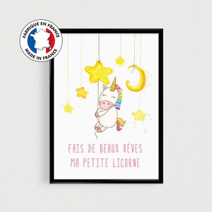 Cadeau Naissance Affiche Citation Licorne Deco Pour Chambre Etsy