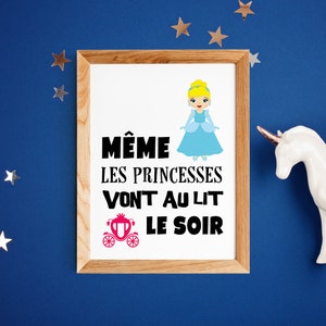 Affiche Citation Princesseaffiche Pour Enfantesprit Etsy