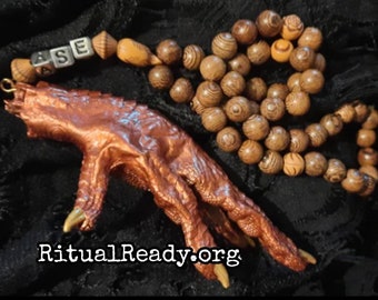Chicken Foot Hoodoo Rosary Prayer Beads Protective Amulet