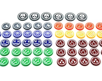 Acryl tokenset compatibel met One Page Rules - wargaming accessoire set