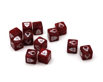 Dice set compatible with Heroscape