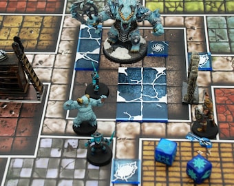 Ensemble de marqueurs compatible avec Heroquest : l'Horreur Gelée