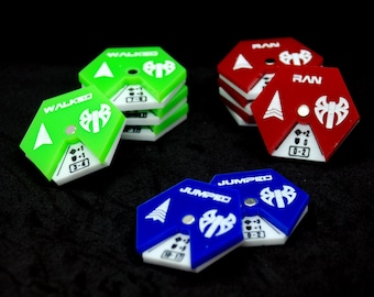 Set of movement dials compatible with Battlemecha