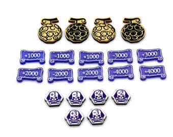 Token set compatible with One Piece TCG