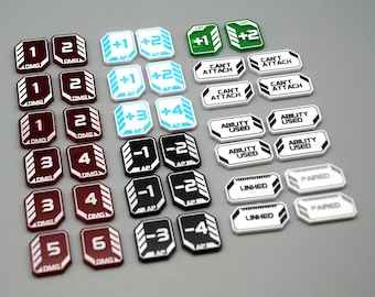 Token set compatible with the Gundam TCG card game
