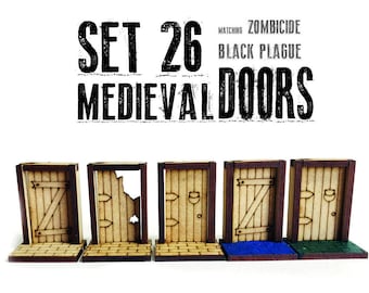 SET 28 MEDIEVAL DOORS
