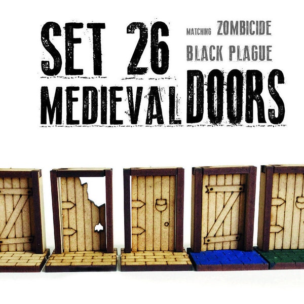 SET 28 MEDIEVAL DOORS