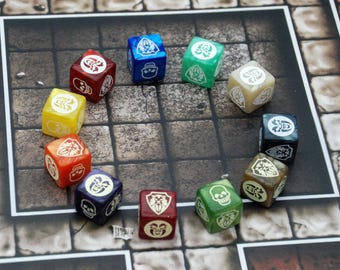 Nuevo set de 6 dados de combate compatibles con HQ