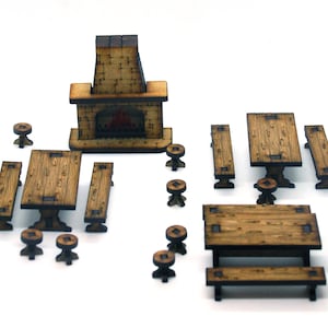 Set furniture for dungeon