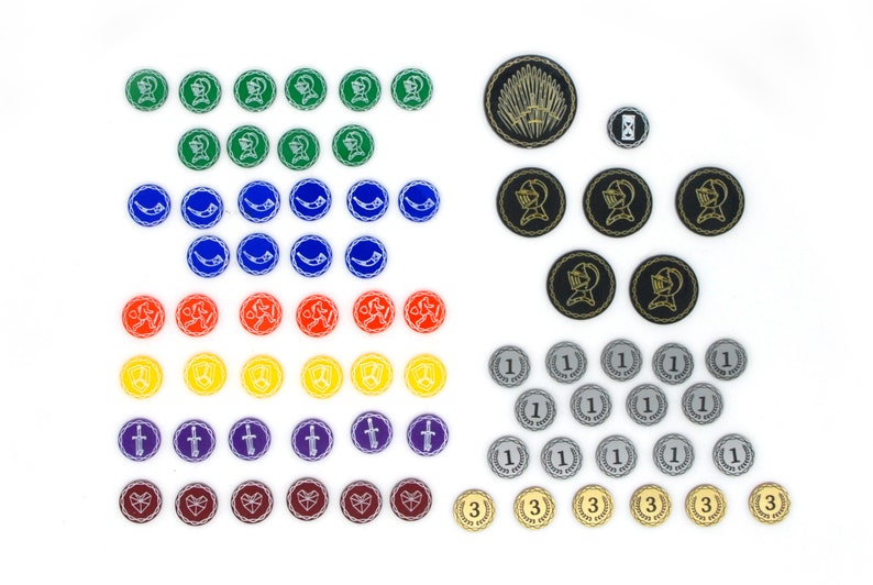 Set of Tokens compatible with Song of Ice and Fire