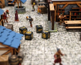 Dice set compatible with Guards of Traitor's Toll