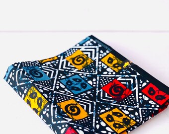 African print fabric / kitenge / wax print fabric / Mommadeuk / colourful shapes print / 189
