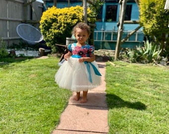 Tulle tutu dress / My african princess the “kami” dress / couture dress  / made to order / flower girl ivory Dress / african princess dress