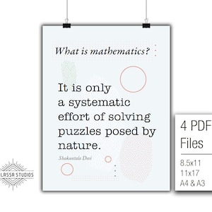 What is Mathematics? | Math Poster