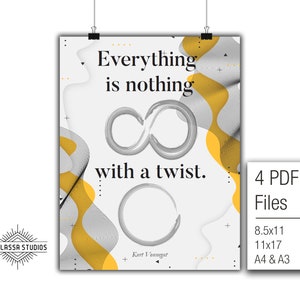 Math Poster, Quote, Infinity, Printable Poster, Maths, Education