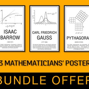 Posters of 43 Mathematicians - Bundle Offer