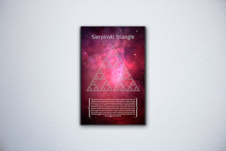 Math Poster, Sierpinski Triangle, Printable Poster, Maths, Education - Etsy