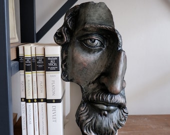 MARCUS AURELIUS STATUE, Philosopher Roman Emperor, Handmade and Hand-Painted Finish Marble Powder Unique Stoic Gift New Variations